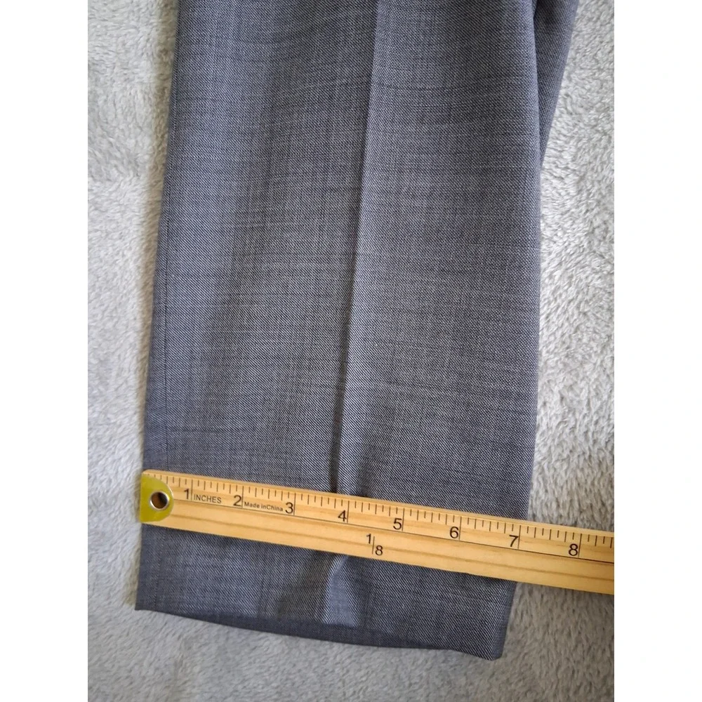J.Crew Ludlow Pants 34x30 Grey Four Season Wool Flat Front Preppy Office Classic
